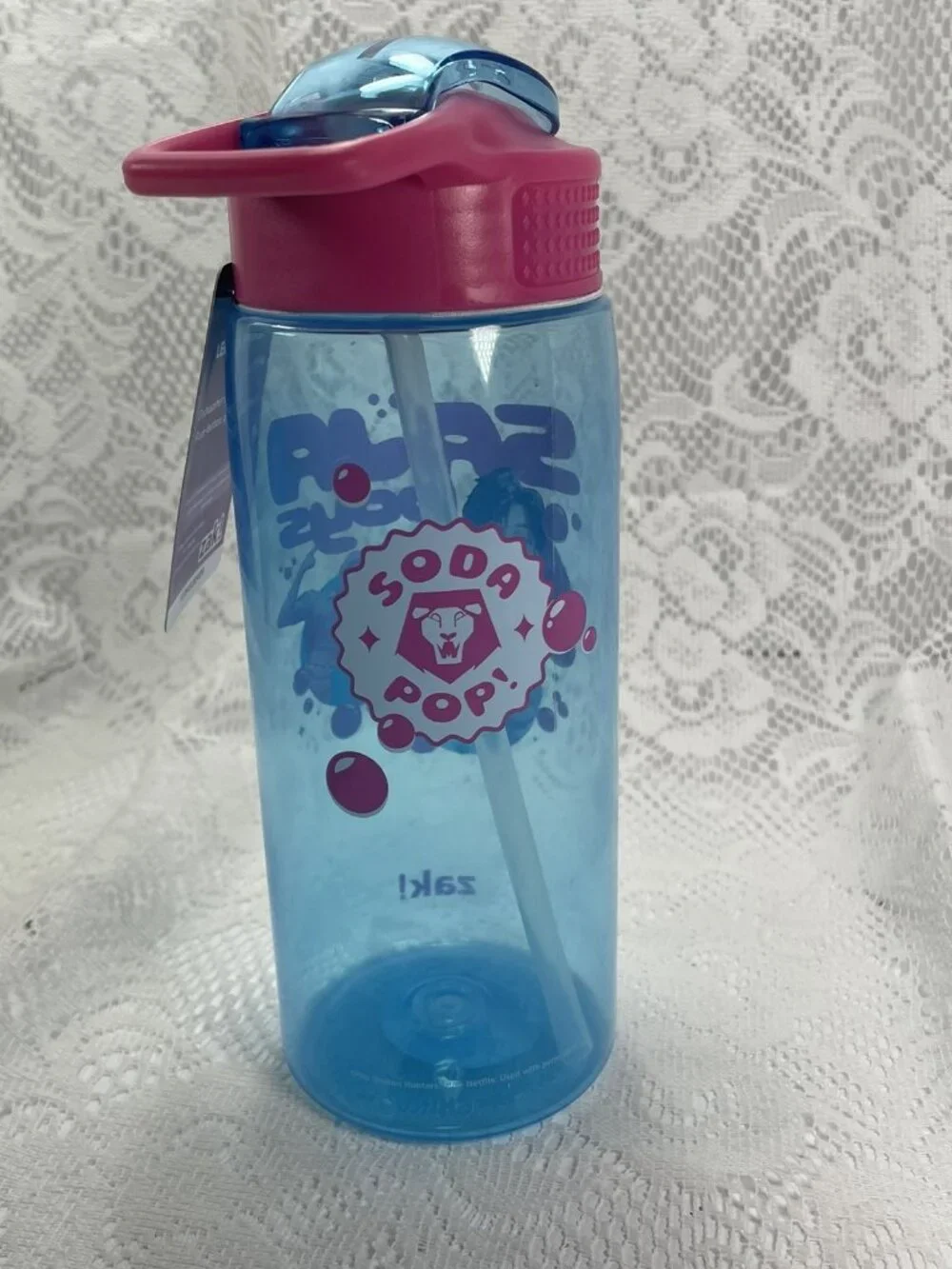 Zak! K-Pop Demon Hunters SAJA Boys 25oz Plastic Bottle Dishwasher Safe Soda Pop